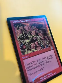 Goblin War Strike. Sorcery MTG FOIL Shooting Star. Scourge 2003 Card. - Image 5