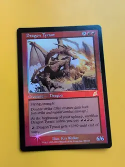 Dragon tyrant. Rare MTG FOIL Shooting Star. Scourge 2003 Card. - Image 1