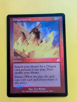 Dragonstorm. Sorcery rare MTG FOIL Shooting Star. Scourge 2003 Card. - Image 1