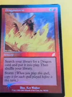 Dragonstorm. Sorcery rare MTG FOIL Shooting Star. Scourge 2003 Card. - Image 3