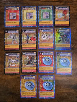 Vintage Digimon Battle Series 1 Cards Complete Starter Deck Set Saberleomon ++ - Image 5