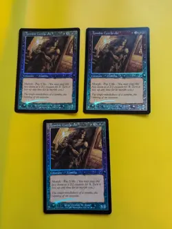 Zombie Cutthroat x3 MTG FOIL Shooting Star. Scourge 2003 3 Card. - Image 1