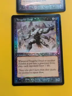 Vengeful Dead x2 Zombie MTG FOIL Shooting Star. Scourge 2003 2 Card. - Image 2