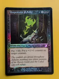 Unspeakable Symbol. Enchantment MTG FOIL Shooting Star. Scourge 2003 Card. - Image 2