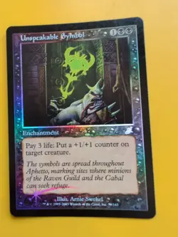 Unspeakable Symbol. Enchantment MTG FOIL Shooting Star. Scourge 2003 Card. - Image 3