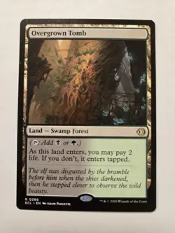 MTG Overgrown Tomb #266 Lorwyn Eclipsed Near Mint - Image 1