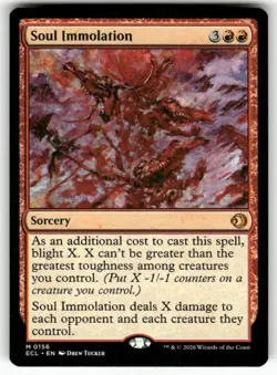 Soul Immolation 156 NM MTG Lorwyn Eclipsed Magic - Image 1