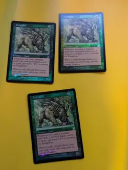 Kurgadon x3 rare beast MTG FOIL Shooting Star. Scourge 2003 3 Card. - Image 1
