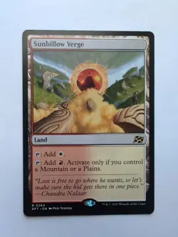 MTG Sunbillow Verge (DFT) Aetherdrift Regular Rare 264 - Image 1