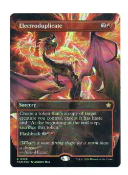 Electroduplicate (Borderless) MTG Foundations FOIL Rare 328 - Image 1