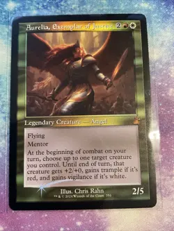 Aurelia, Exemplar of Justice - Foil Retro Frame RVR NM MTG - Image 1
