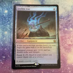 Leyline Axe (FOIL) x1 - MTG Foundations FDN #129 - Image 1