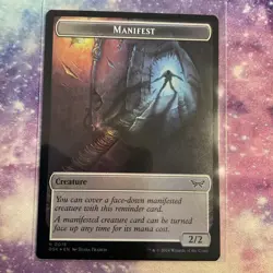 Beast / Manifest MTG DSK FOIL token - Image 1