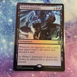 Painful Quandary (FOIL) x1 - MTG Foundations FDN #179 - Image 1