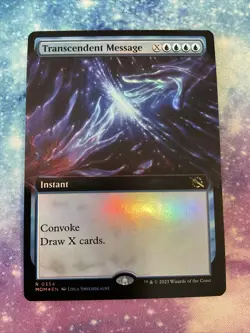 MTG Transcendent Message (354/548) March of the Machine NM FOIL - Image 1