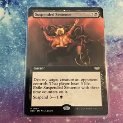 Suspended Sentence (Extended Art) MTG DSC 0054 Rare NM - Image 1