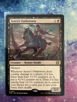 AYARA'S OATHSWORN mtg NM March of The Machine Aftermath Rare Non-Foil - Image 1