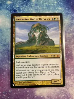 MTG The List Reprints (LIST) Mythic Karametra, God of Harvests 148 NM - Image 1