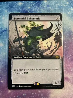 MTG Borderless The Brothers' War BRO Perennial Behemoth MINT - Image 1