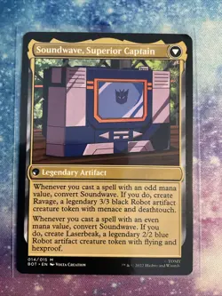 Soundwave, Sonic Spy // Soundwave, Superior Captain BOT NM MTG - Image 2