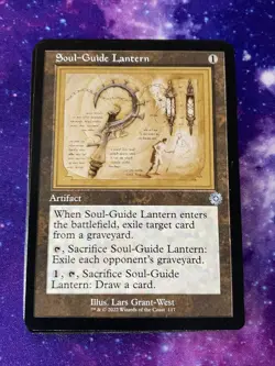 Schematic SOUL-GUIDE LANTERN mtg NM-M The Brothers War Retro Artifacts 1 Unc - Image 1