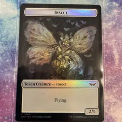 Manifest / Insect MTG DSK FOIL token - Image 2