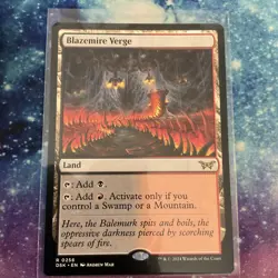 Blazemire Verge (REGULAR) x1 - MTG Duskmourn: House of Horror DSK #256 - Image 1