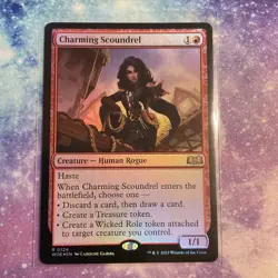 Charming Scoundrel (FOIL) x1 - MTG Wilds of Eldraine WOE #124 - Image 1