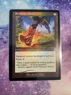 Swiftfoot Boots (Retro) The Brothers' War Retro Artifacts - Near Mint Foil - Image 1