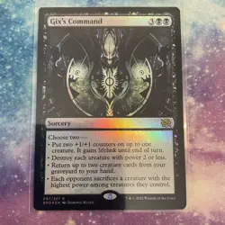 Gix's Command (FOIL) x1 - MTG The Brothers' War BRO #97 - Image 1