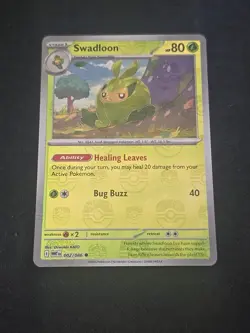 Swadloon (Poke Ball Pattern) 002/086 Sv: White Flare Holo Pokemon TCG NM - Image 1