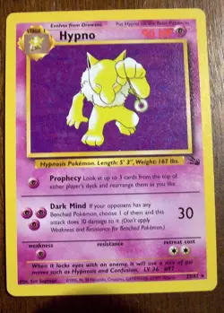 Hypno - 23/62 - Holo Rare Fossil Set 1999 - Pokemon Card Vintage WOTC LP - Image 1