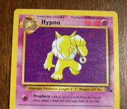 Hypno - 23/62 - Holo Rare Fossil Set 1999 - Pokemon Card Vintage WOTC LP - Image 3