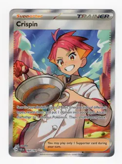 Pokemon Card Crispin 164/142 Stellar Crown Full Art Trainer Near Mint - Image 1