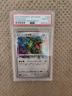 Pokemon Cards PSA 10 Rayquaza Legendary Heartbeat Jpn Swsh 2020 056/076 - Image 1