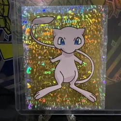 Pokemon - Mew - Topps Merlin Sticker - Series 1 - #S25/36 - Gold Holo - 1999 - Image 1