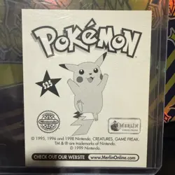 Pokemon - Mew - Topps Merlin Sticker - Series 1 - #S25/36 - Gold Holo - 1999 - Image 2