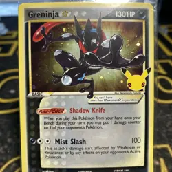 SEALED Pokemon Greninja Gold Star Holo Promo Black Star SWSH144 Celebrations - Image 1