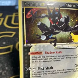 SEALED Pokemon Greninja Gold Star Holo Promo Black Star SWSH144 Celebrations - Image 2