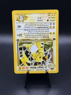 Pokemon Lt. Surge's Raichu 11/132 WotC 1st Edition Gym Challenge Holo Rare LP - Image 2
