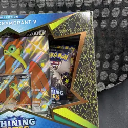 POKEMON SHINING FATES COLLECTION SHINY CRAMORANT V OVERSIZED FOIL FACTORY SEALED - Image 3