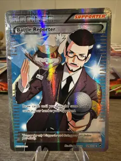 *Error Texture Shift* Battle Reporter UR Pokemon XY - Furious Fists 109/111 TCG - Image 1