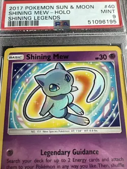 Pokemon TCG Sun And Moon Shining Legends Shining Mew PSA 9 - Image 3