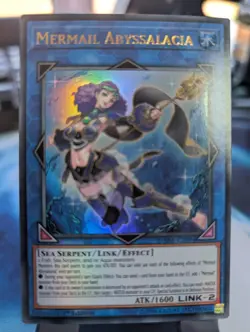YuGiOh! Mermail Abyssalacia DANE-EN094 Ultra Rare 1st Ed - Image 1