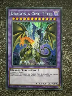 CARTE YU-GI-OH! DRAGON A CINQ TETES 1ST BLHR-FR000 NEUF - Image 1