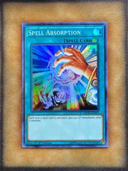 Yugioh Spell Absorption INCH-EN053 Super Rare 1st Ed LP - Image 1