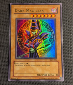 Yugioh Dark Magician LOB-005 Ultra Rare WAVY! - Image 1
