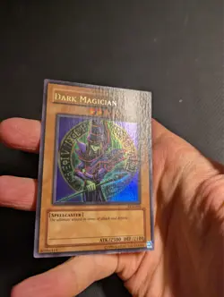 Yugioh Dark Magician LOB-005 Ultra Rare WAVY! - Image 3
