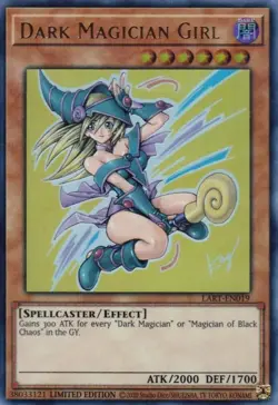 DARK MAGICIAN GIRL (LART-EN019) - Ultra Rare - Promo - Yu-Gi-Oh Lost Art Sealed - Image 1