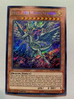 YUGIOH! Deep-Eyes White Dragon MVP1-ENS05 Secret Rare 1st Edition NM BLUE-EYES - Image 1